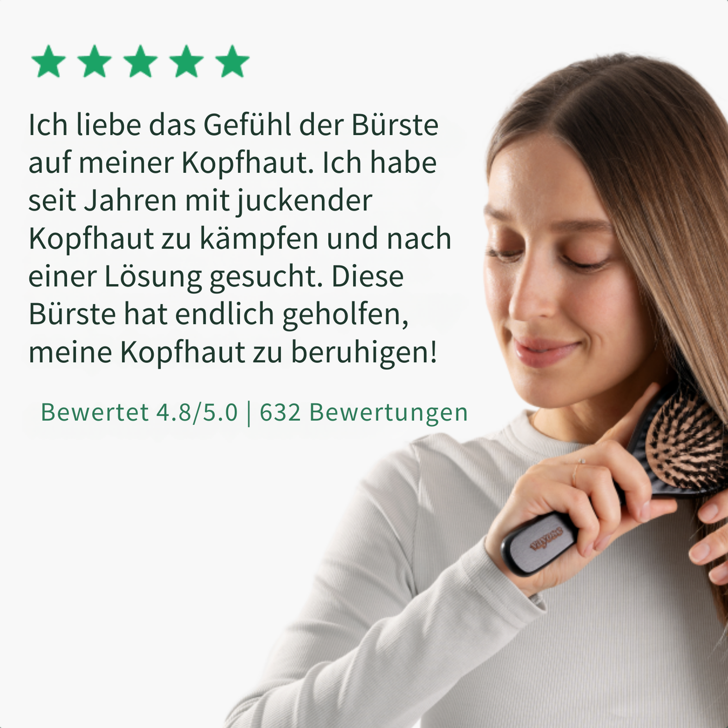NoWash™- Haarpflegebürste I Sanfte Pflege ohne Shampoo